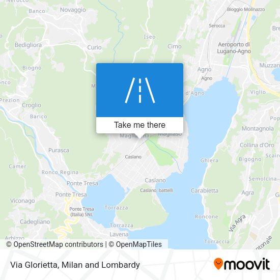 Via Glorietta map