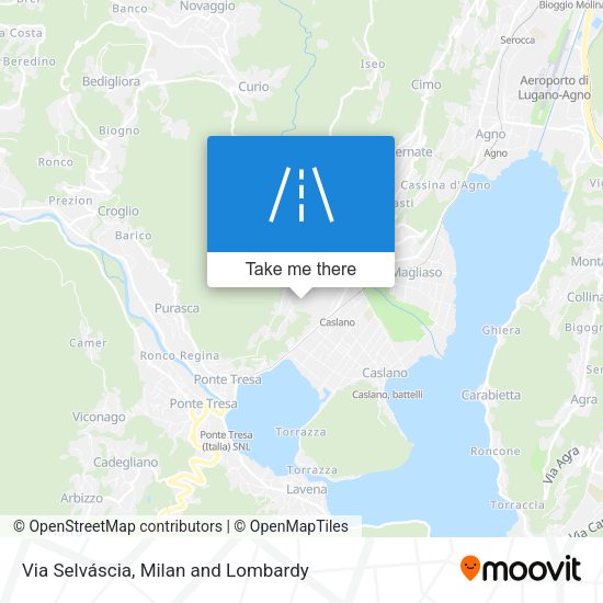 Via Selváscia map