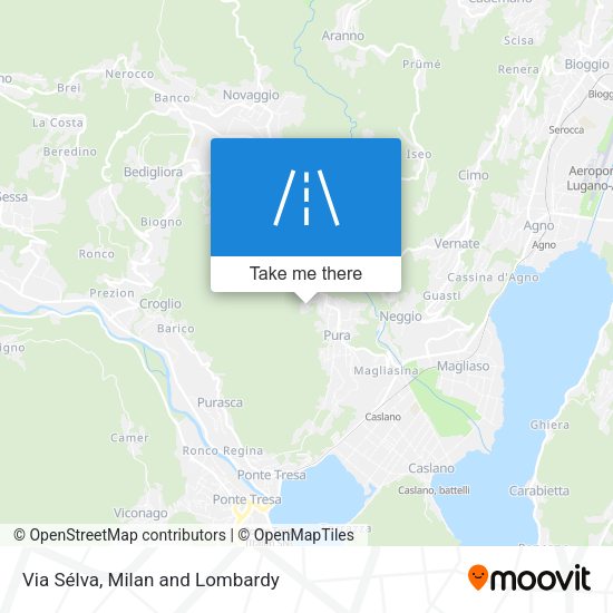 Via Sélva map