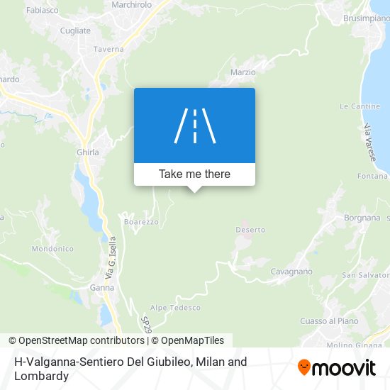 H-Valganna-Sentiero Del Giubileo map