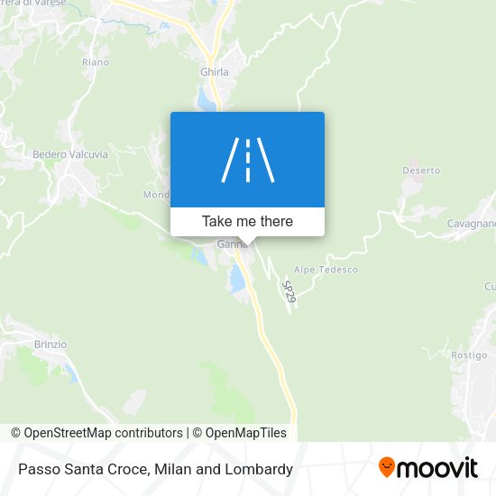 Passo Santa Croce map