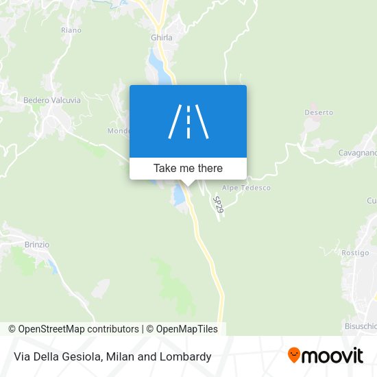 Via Della Gesiola map