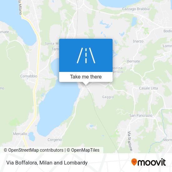 Via Boffalora map
