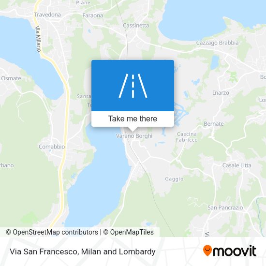 Via San Francesco map