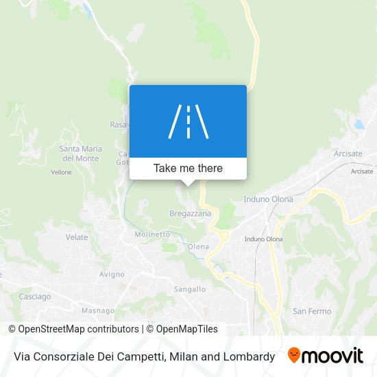 Via Consorziale Dei Campetti map
