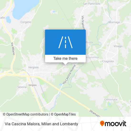 Via Cascina Malora map