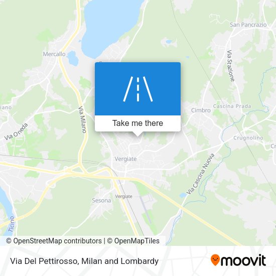 Via Del Pettirosso map
