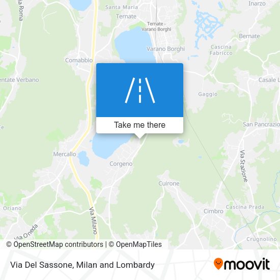 Via Del Sassone map
