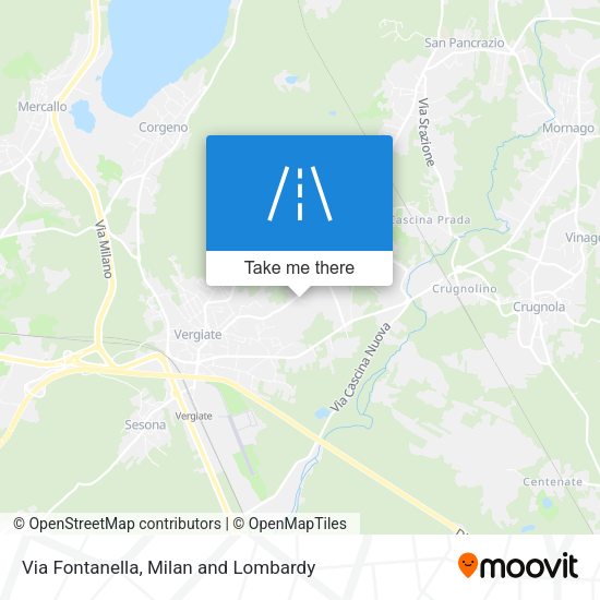 Via Fontanella map