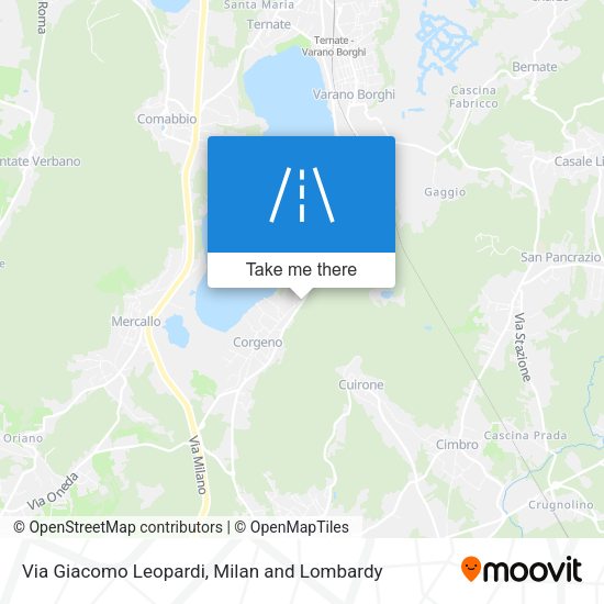 Via Giacomo Leopardi map