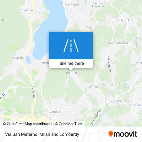 Via San Materno map