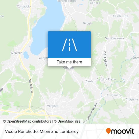 Vicolo Ronchetto map