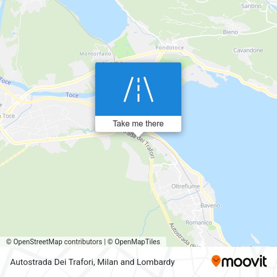 Autostrada Dei Trafori map