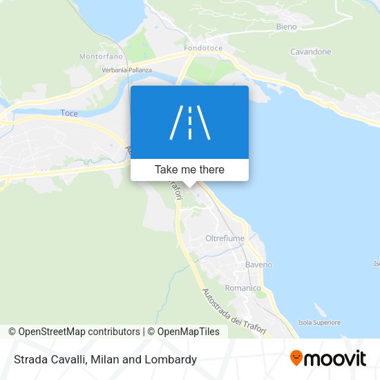 Strada Cavalli map