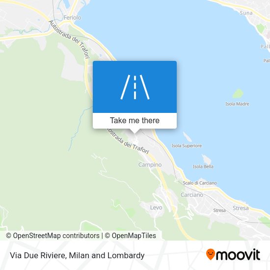 Via Due Riviere map