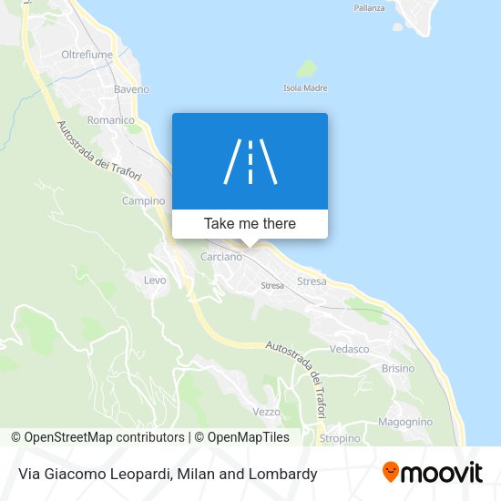 Via Giacomo Leopardi map