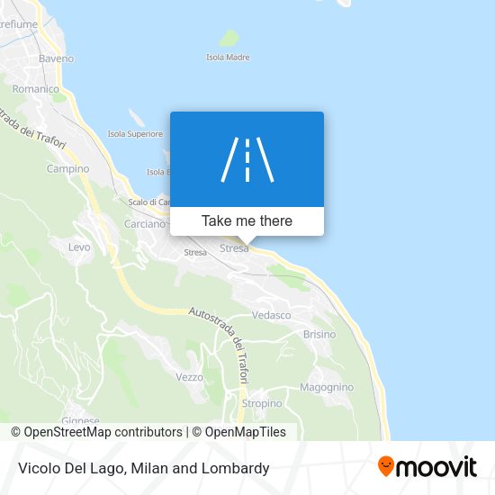 Vicolo Del Lago map