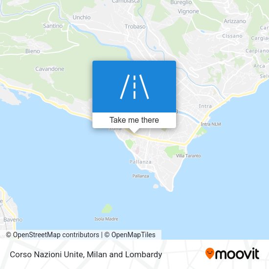 Corso Nazioni Unite map