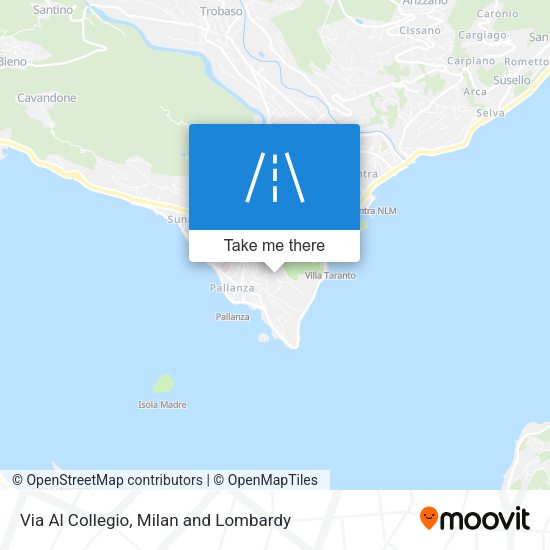 Via Al Collegio map