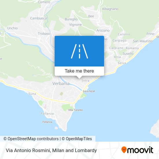 Via Antonio Rosmini map