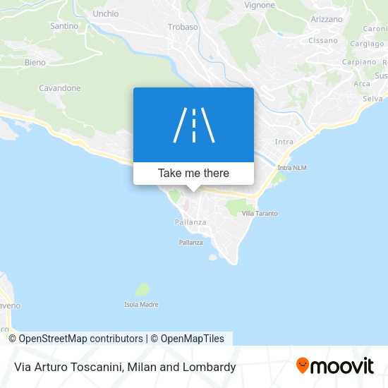 Via Arturo Toscanini map