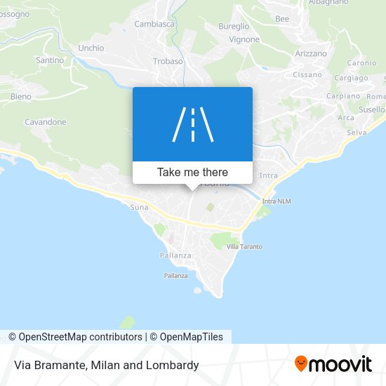 Via Bramante map