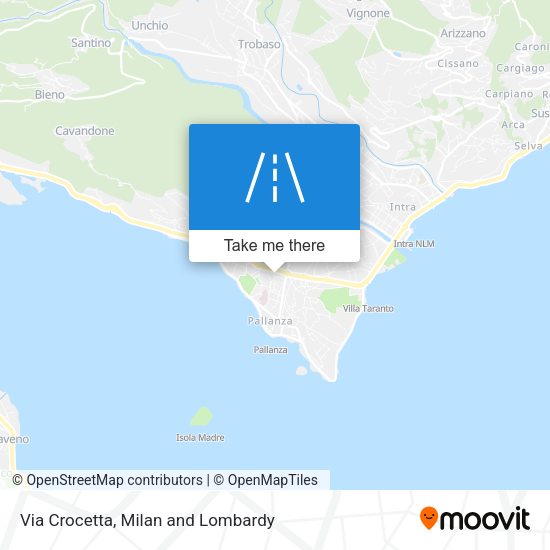 Via Crocetta map