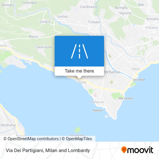 Via Dei Partigiani map
