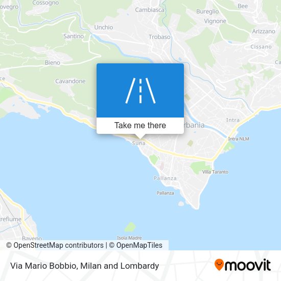 Via Mario Bobbio map