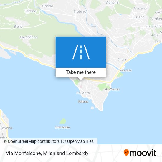 Via Monfalcone map