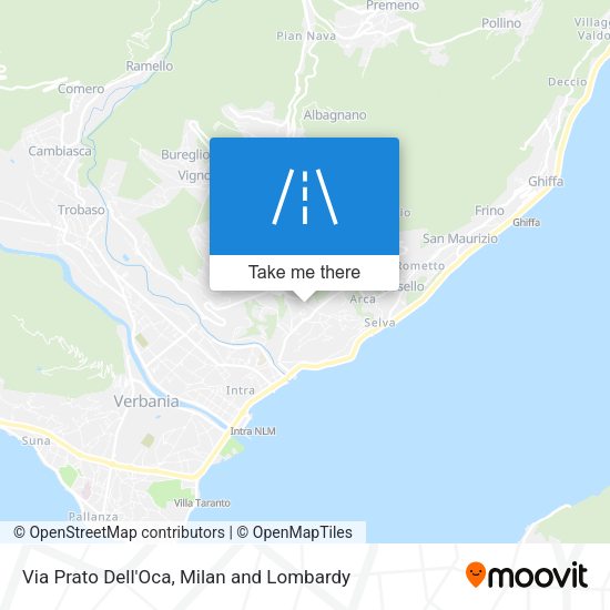 Via Prato Dell'Oca map