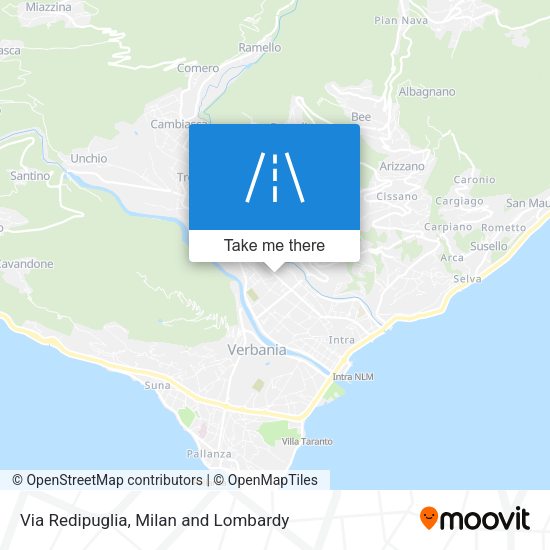 Via Redipuglia map