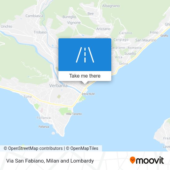 Via San Fabiano map