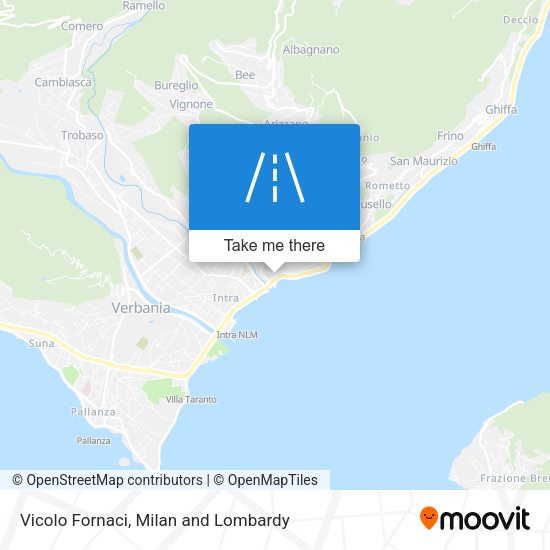Vicolo Fornaci map