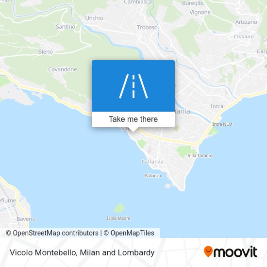 Vicolo Montebello map