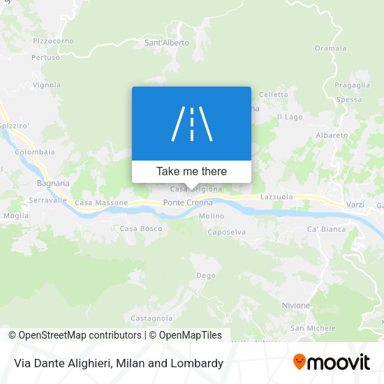 Via Dante Alighieri map