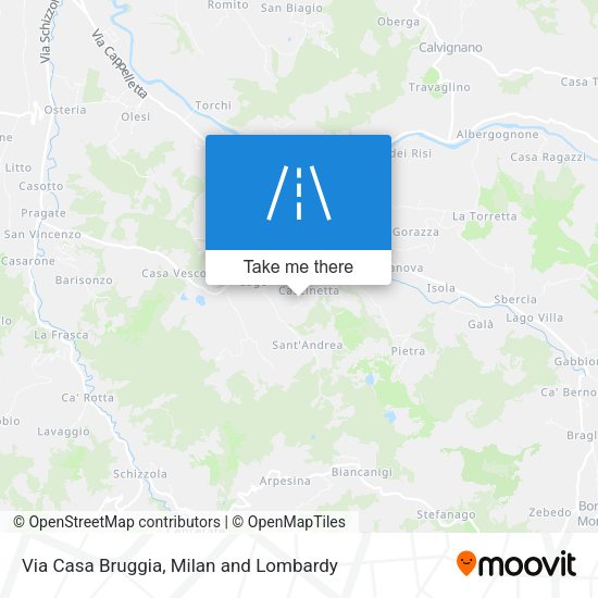 Via Casa Bruggia map