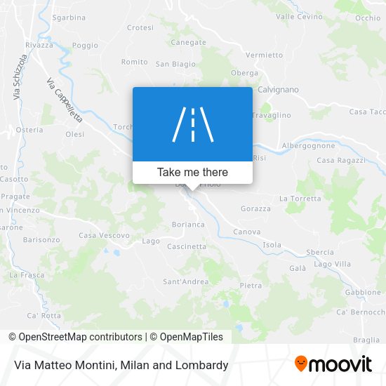 Via Matteo Montini map