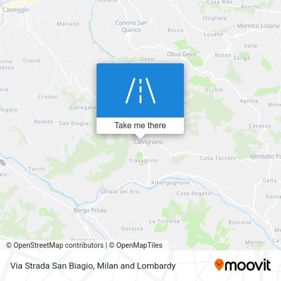 Via Strada San Biagio map