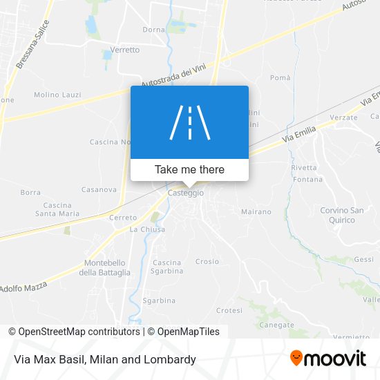 Via Max Basil map