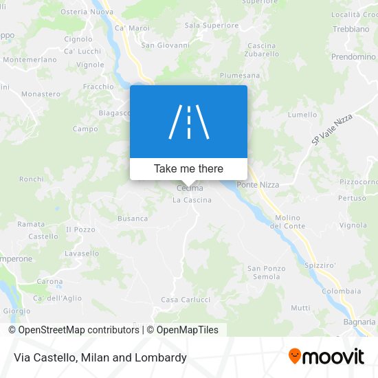 Via Castello map
