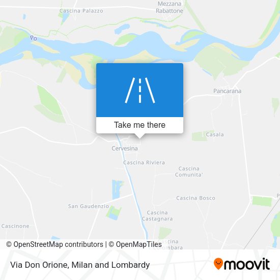 Via Don Orione map