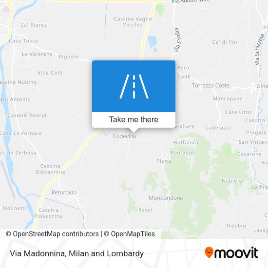 Via Madonnina map