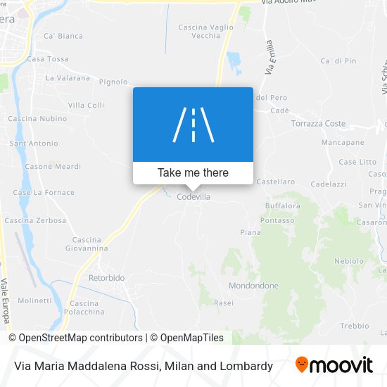 Via Maria Maddalena Rossi map