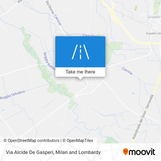Via Alcide De Gasperi map