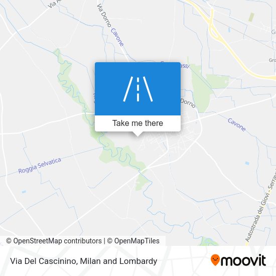 Via Del Cascinino map