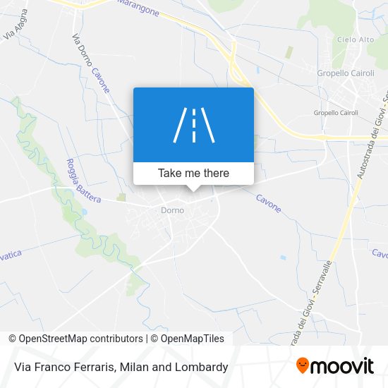 Via Franco Ferraris map