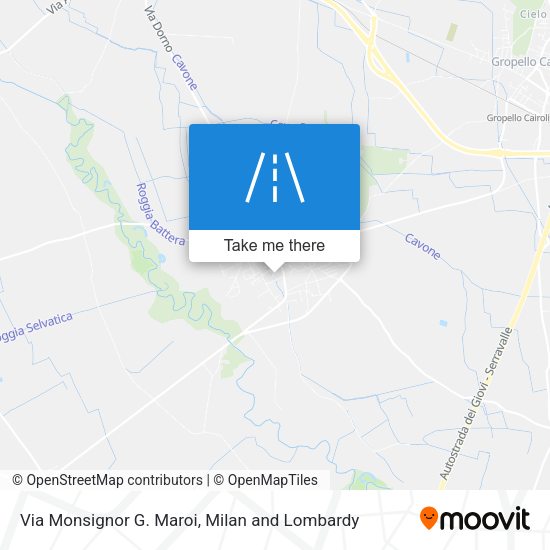 Via Monsignor G. Maroi map