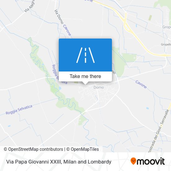 Via Papa Giovanni XXIII map