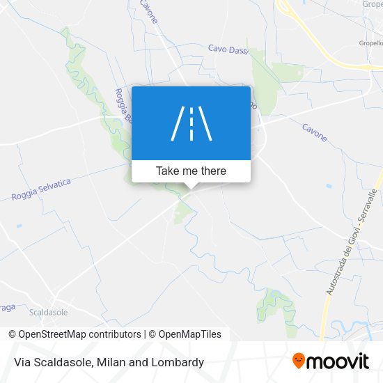 Via Scaldasole map